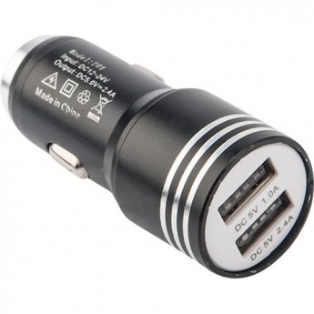 Автозарядка в прикуриватель REXANT 2хUSB с молотком черная Автозарядка в прикуриватель REXANT 2хUSB с молотком черная