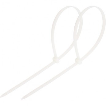 Хомут-стяжка REXANT кабельная нейлоновая 200x4.8 мм белая, 100 шт. Хомут-стяжка REXANT кабельная нейлоновая 200x4.8 мм белая, 100 шт.