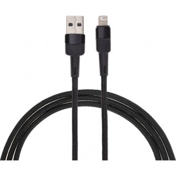 Кабель REXANT USB-A – Lightning для Apple, 2,4А, 1м, в черной нейлоновой оплетке Кабель REXANT USB-A – Lightning для Apple, 2,4А, 1м, в черной нейлоновой оплетке