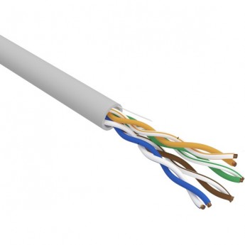 Кабель витая пара REXANT PRO U/UTP, CAT 5e, ZH нг(А)-HF, 4х2х0,52мм, 24AWG, INDOOR, SOLID, серый, 305м Кабель витая пара REXANT PRO U/UTP, CAT 5e, ZH нг(А)-HF, 4х2х0,52мм, 24AWG, INDOOR, SOLID, серый, 305м