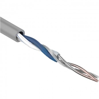 Кабель витая пара REXANT U/UTP, CAT 5e, PVC, 1PR, 24AWG, INDOOR, SOLID, серый, 305 м
