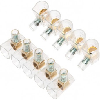 Концевой зажим REXANT винтовой изолированный КЗВИ 10 мм² (5х1) (10 шт./уп.) Концевой зажим REXANT винтовой изолированный КЗВИ 10 мм² (5х1) (10 шт./уп.)