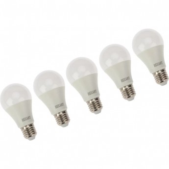 Лампа светодиодная REXANT A60 15,5 Вт E27 1473 Лм 2700 K, 5 шт Лампа светодиодная REXANT A60 15,5 Вт E27 1473 Лм 2700 K, 5 шт