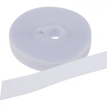 Лента-липучка REXANT многоразовая 5 м х 20 мм, белая (1 шт/уп)