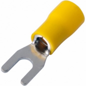 Наконечник вилочный REXANT 4.3 мм 4-6 мм² изолированный желтый Наконечник вилочный REXANT 4.3 мм 4-6 мм² изолированный желтый