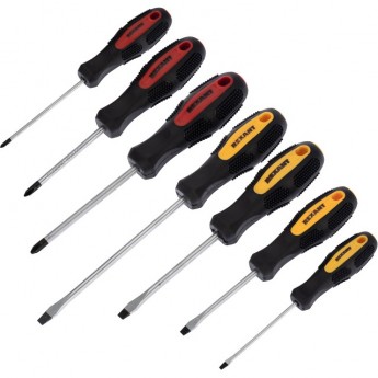 Отвертки REXANT крестовые и шлицевые 7 шт. Отвертки REXANT крестовые и шлицевые 7 шт.