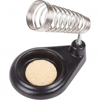 Подставка под паяльник REXANT, чугун, ниша круглая, губка Подставка под паяльник REXANT, чугун, ниша круглая, губка