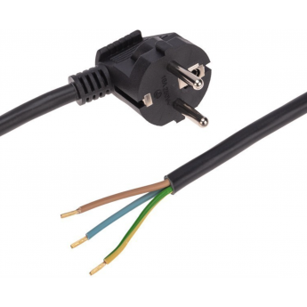 Шнур электрический REXANT с вилкой ПВС 3х1,5 мм2 2м, черный Шнур электрический REXANT с вилкой ПВС 3х1,5 мм2 2м, черный